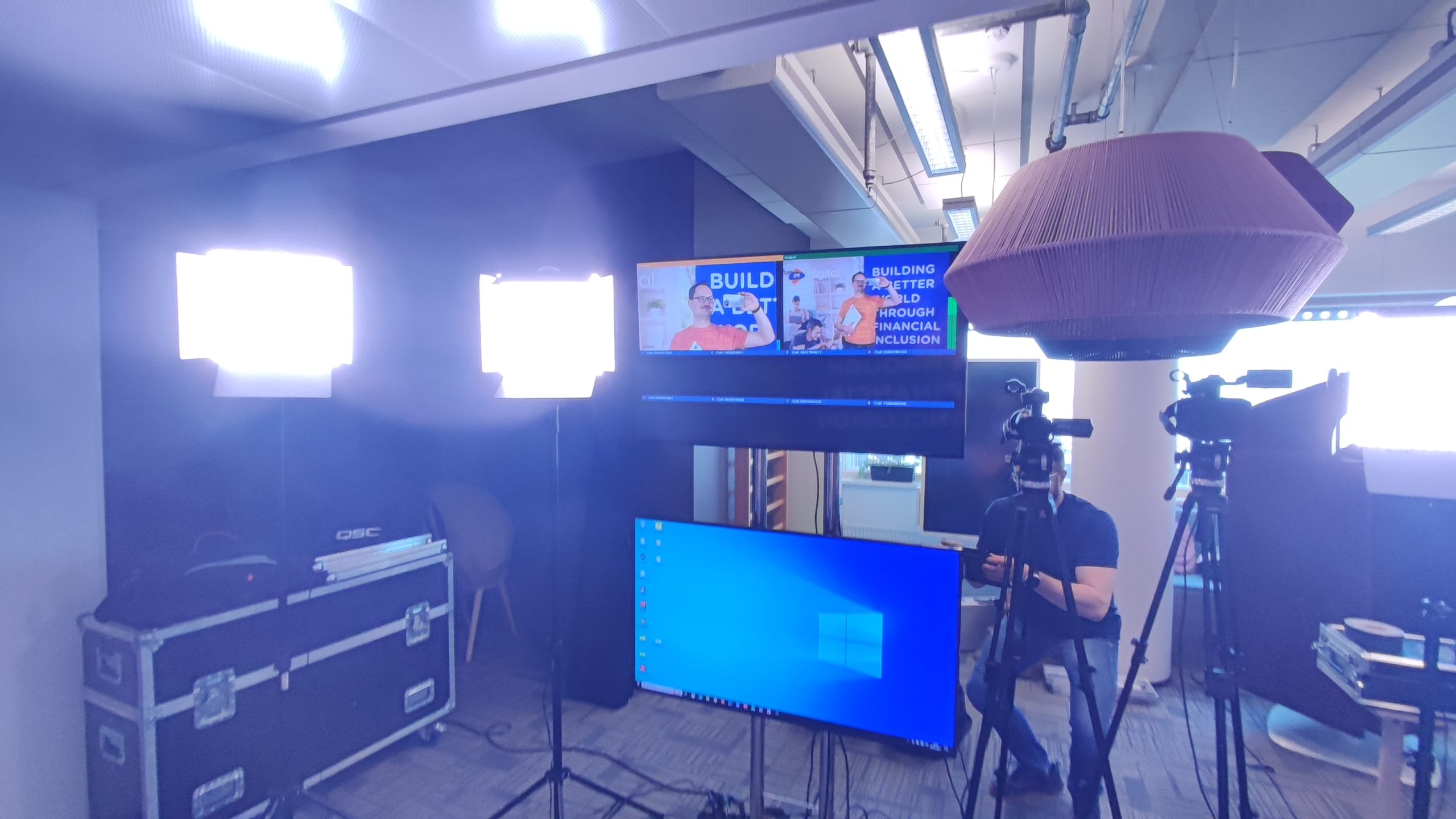Internal video broadcast for IPF Digital